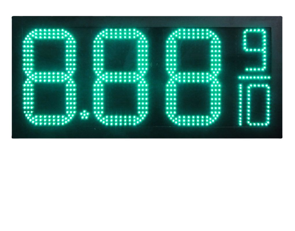 Segmented Sign Fuel Station Pylon Sign LED Gas Station Signs 7 Segment LED Board Gas ...