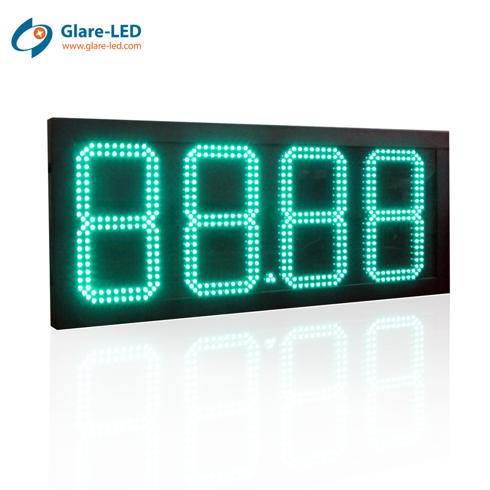 Gas Station Segment 4 Digit LED Display Module Auto Dimming Sensor ...