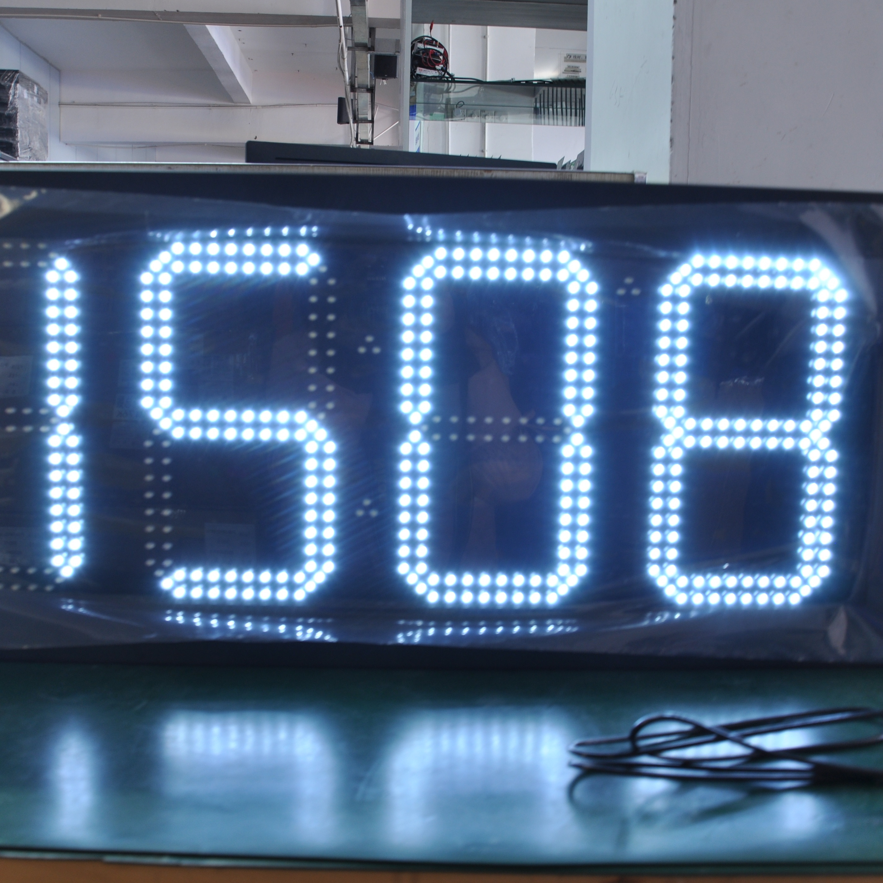 12 Inch 10 Inches Digit LED Time Temperature Display Sign Master Slave ...