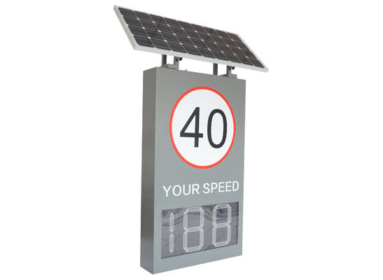 Solar Powered Speed Warning Signs Led Display Portable Radar Speed Sign