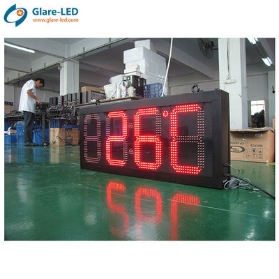 Pixel Pitch Other Outdoor Led Clock Time Date Temperature Sign Power ...