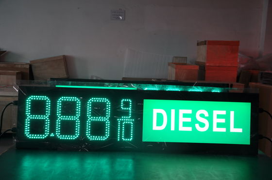 6''-72'' Panel Size Fuel Station Pylon Sign LED 7 Segment LED Board Gas ...